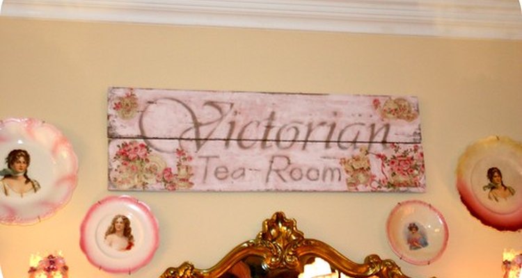 Un salón de té de estilo victoriano.