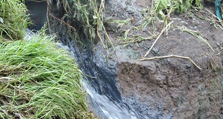 Both cesspools and septic tanks affect groundwater (pictured).