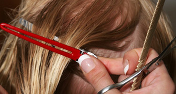 You'll need hair clips to isolate the extensions.