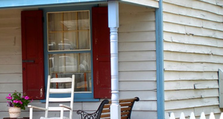 This porch is a perfect candidate for a DIY project.
