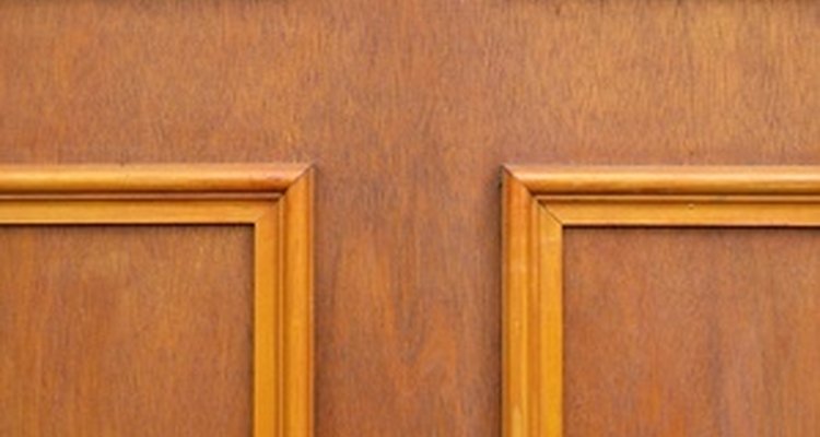 Wood door panels aren't difficult to replace.
