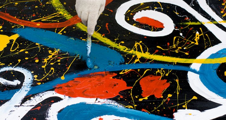 Poster paint is bright and colourful.