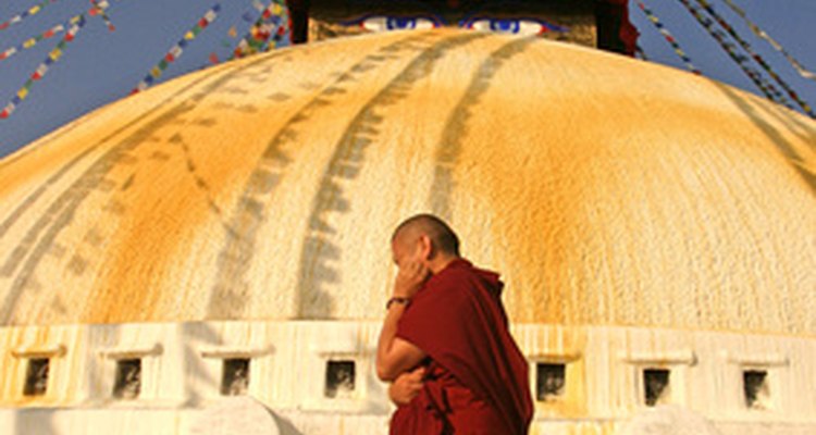 Buddhist monks do not wear their robes casually.