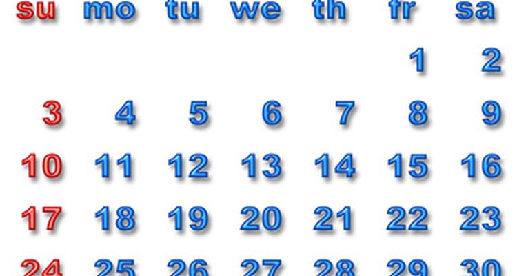 Un calendario te ayudará a determinar la cantidad prorrateada.