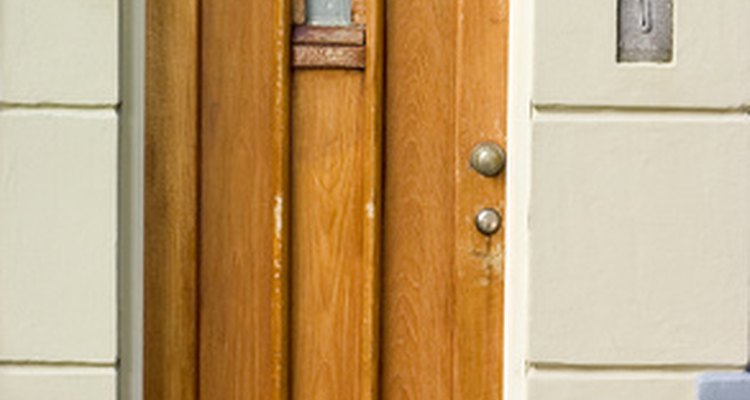 Exterior doors may be single entry, as shown, or double entry with two doors.