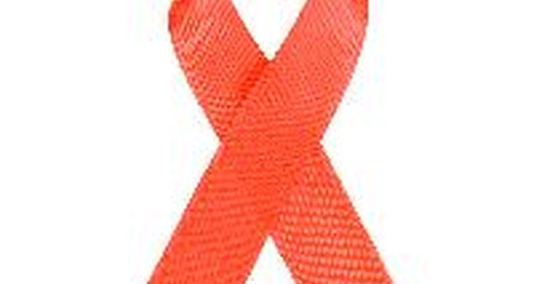 Las cintas rojas pueden representar la toma de conciencia acerca del SIDA.