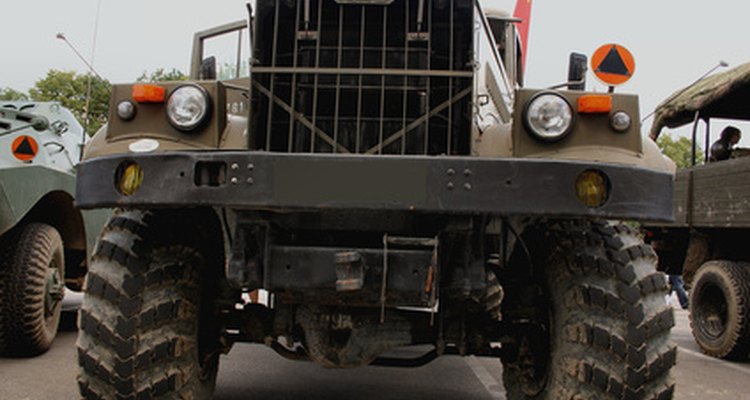 Many old military vehicles like this one are exempt from headlight hieght laws.