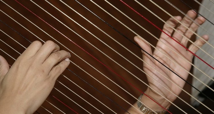Students can create a simple harp out of junk scraps.