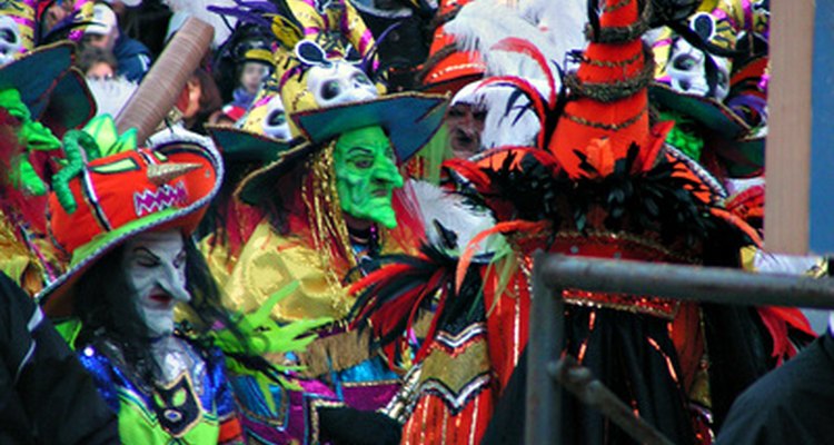 Life-size puppets are often seen in parades.