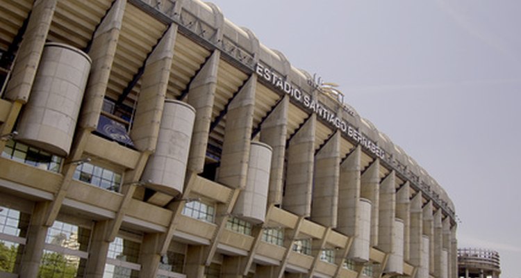 The Santiago Bernabeu, home of nine-time Champions League winners Real Madrid.