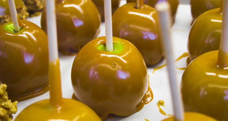 Replace melted caramels with thickened caramel sauce in recipes such as dipped apples.