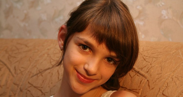 Bangs complement high foreheads wonderfully.