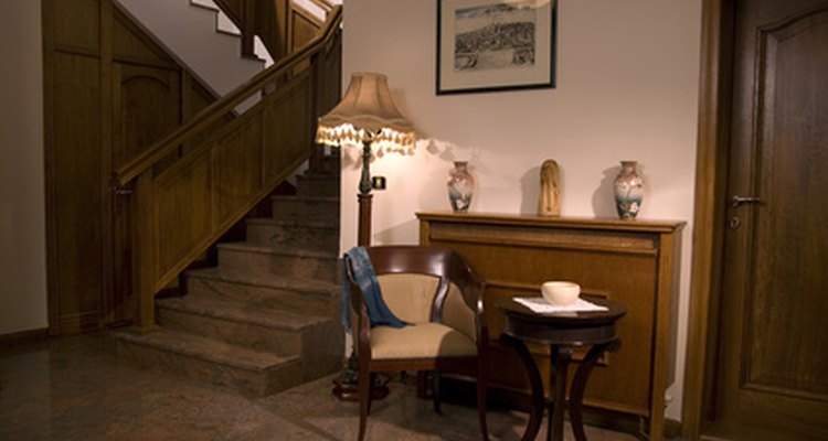 French caps are pieces of carpet placed over the edges of each stair.