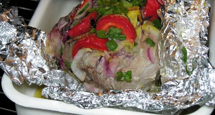 Roasting pork makes the meat tender and juicy.