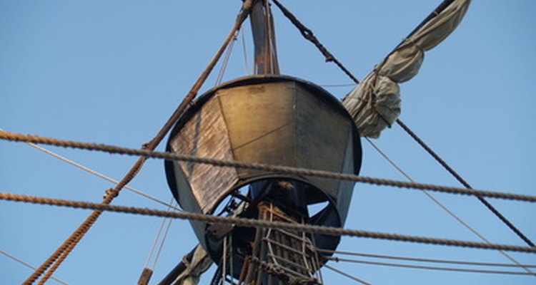 The mainmast of a caravel often supports a crow's nest, for observation and announcements of: