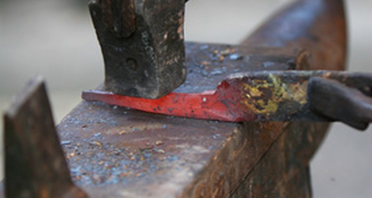 Metalworking involves the heating and manipulation of metal to create objects.