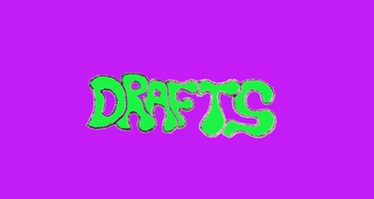 Microsoft Word uses watermarks to mark documents as drafts.
