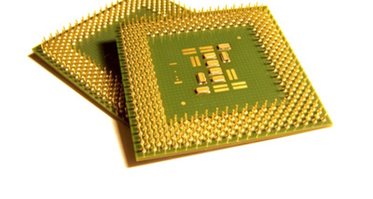 Um típico chip processador