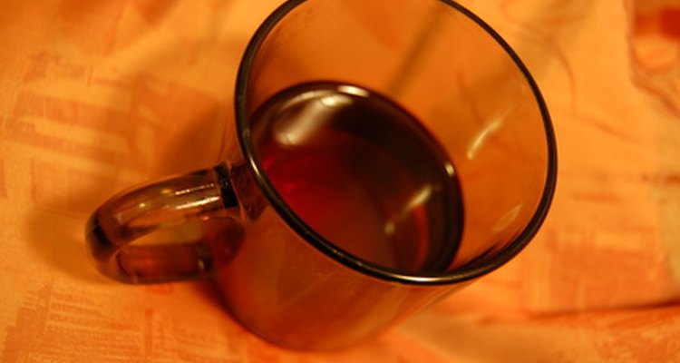 Tea stains can be difficult to remove