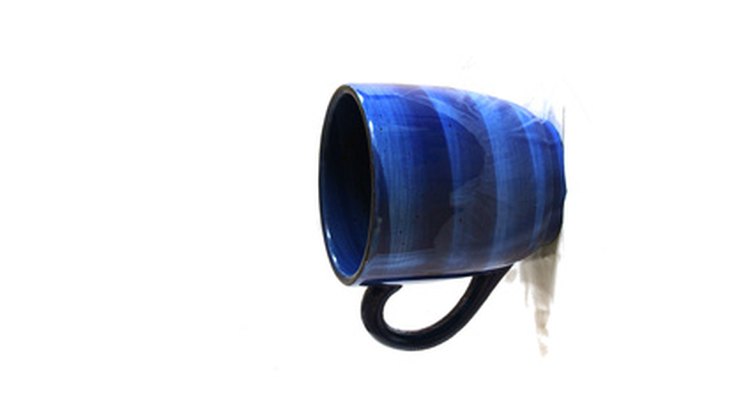 Coffee mugs can leak dangerous material if they become scratched or chipped.