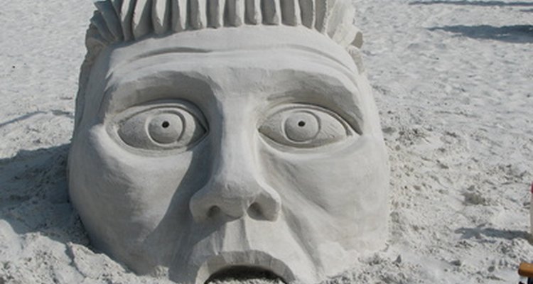 Artists can create sculptures from whatever is available.
