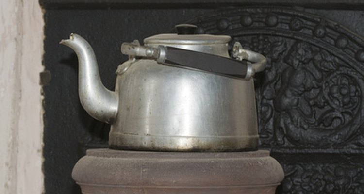 Early kettles were made of copper and nickel.