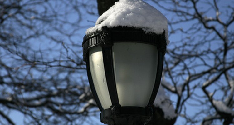 Garden lamp posts are usually shorter than street lights.