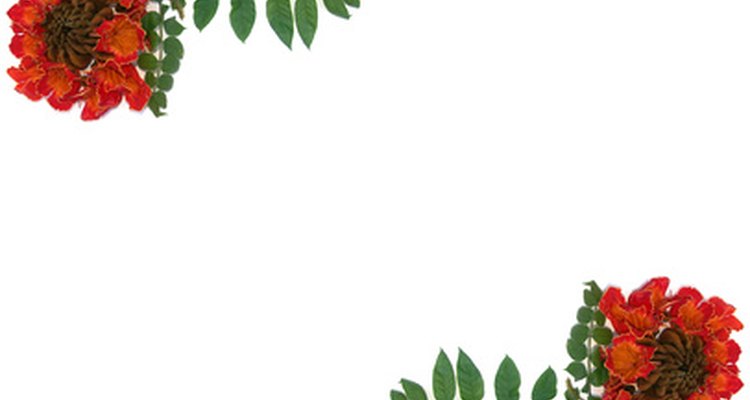 Cantos florais são uma opção para convites