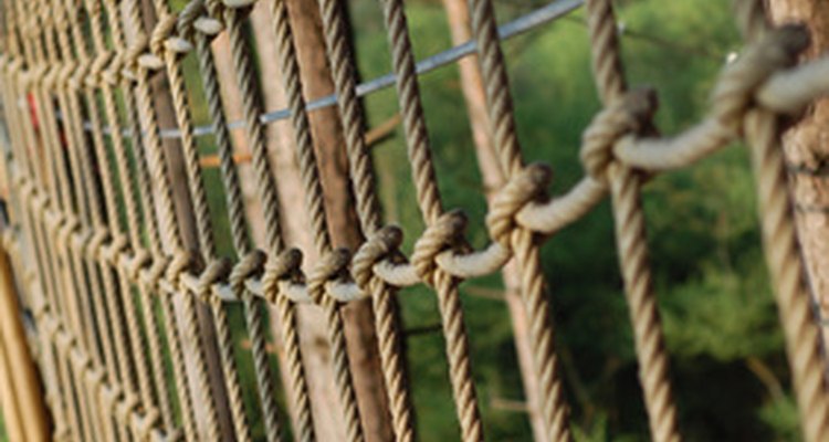A rope cargo net can serve as an excellent training tool.