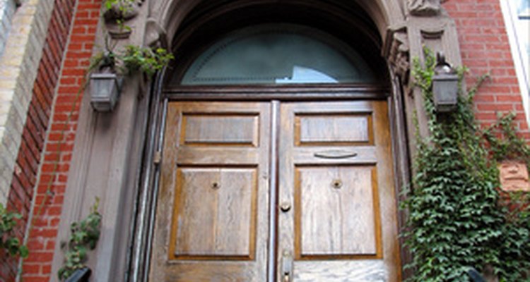 An oak door adds grace and class to any home.