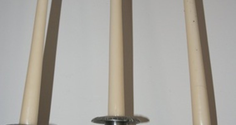 Start with simple candle holders and then work your way to increasingly decorative candelabra.