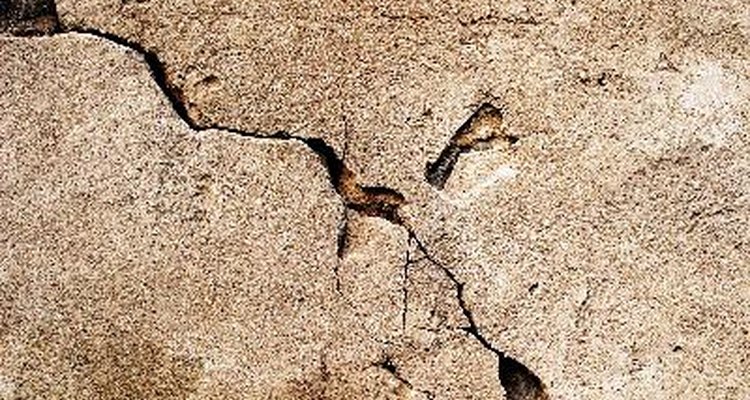 Cracked and crumbling concrete