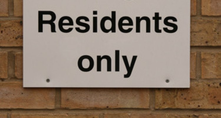 Apply to the local authority for a resident parking permit
