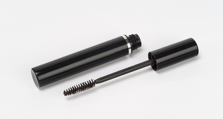 Avoid rubbing while cleaning mascara, or it will spread farther onto the upholstery.