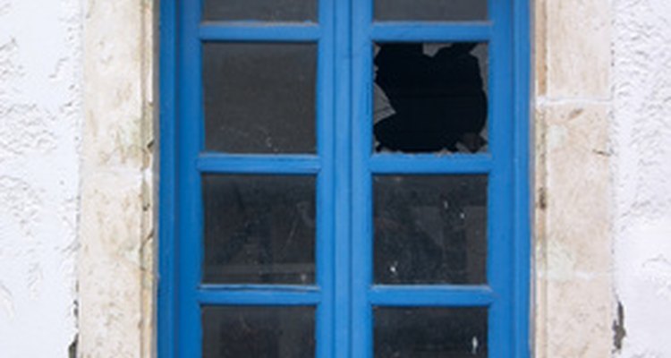 A broken window that goes unrepaired will lead to more broken windows, according to a theory.
