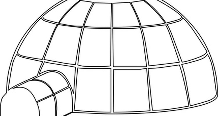 Os iglus tradicionais têm uma forma de cúpula
