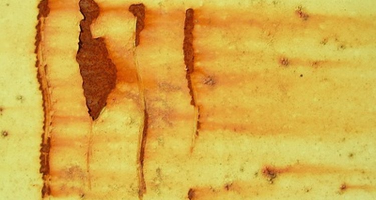 A rust countertop stain