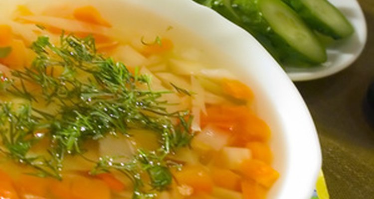 La sopa puede ser una gran fuente de proteínas.
