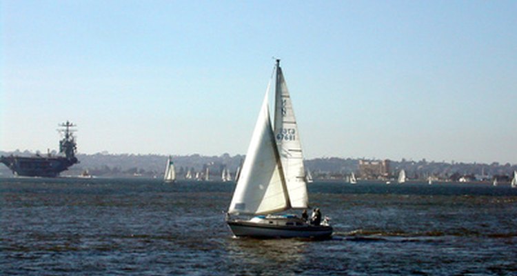 Rust stains are easily removed from sails.
