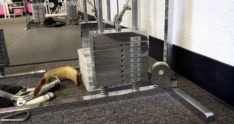 Weight stack plates are generally in 10 or 25lb. segments.