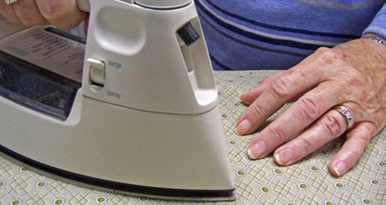 A home iron can be used to press military uniforms.