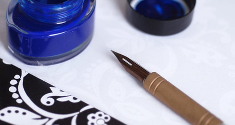 Fountain pens had their own reservoir of ink.