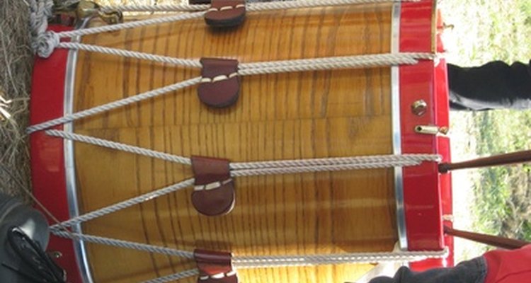 Make jungle sounds with a homemade drum.