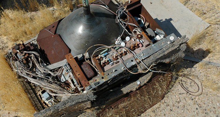 Most metal objects thrown away are sorted out at waste processing facilities.