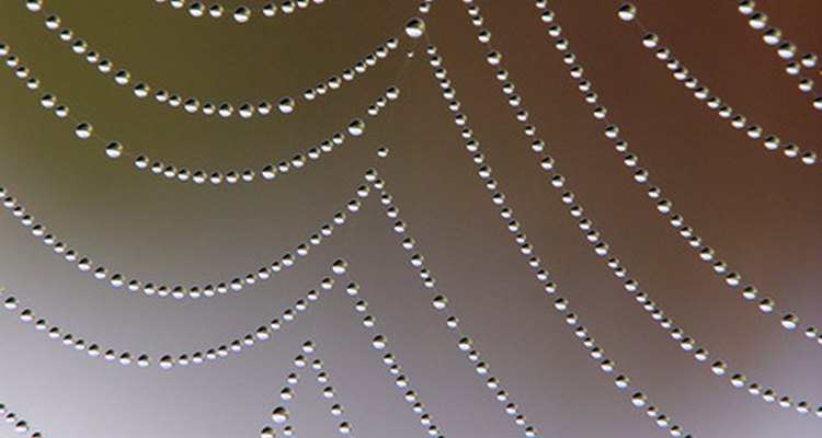 Spray guns can produce stringy patterns similar to cobwebs.