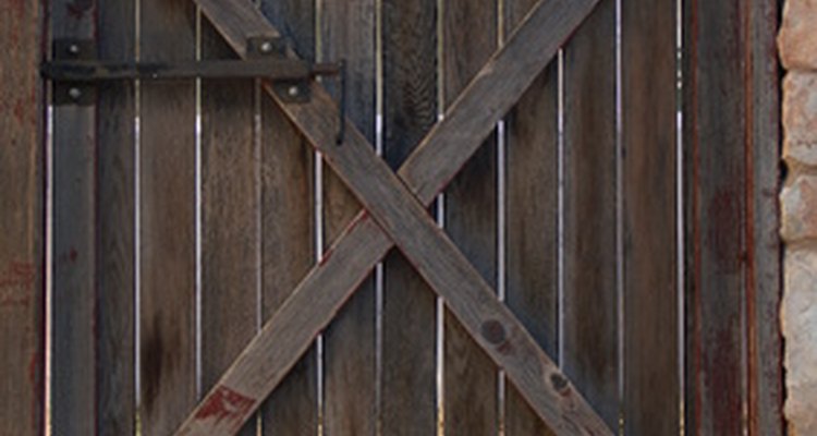 Years of use and abuse can cause a wooden gate to twist.