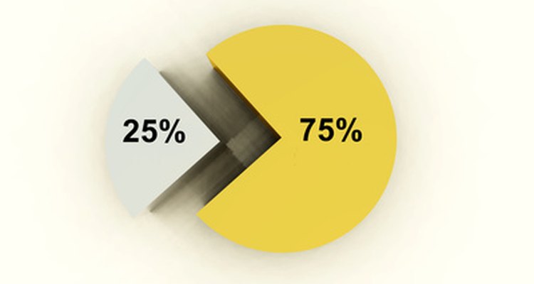 You can convert percentages in a pie chart to fractions.
