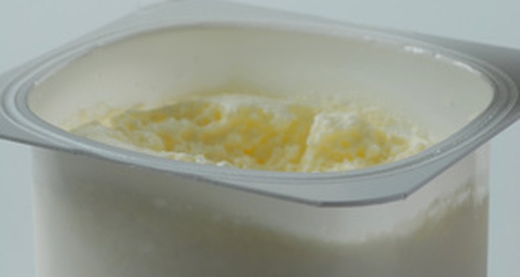 Yoghurt contains both phosphorous and calcium.