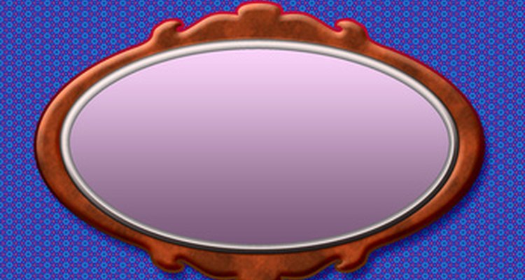 Metal wall anchors are used to hang heavy objects, like mirrors.