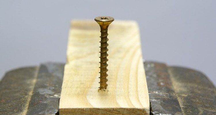 Wood screws are easy to work with.